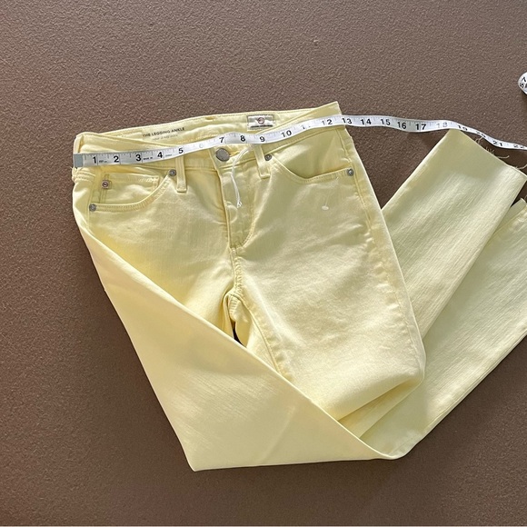 AG NWT THE LEGGING ANKLE SUPER SKINNY ANKLE Lemon yellow - Size 23 - Picture 8 of 10